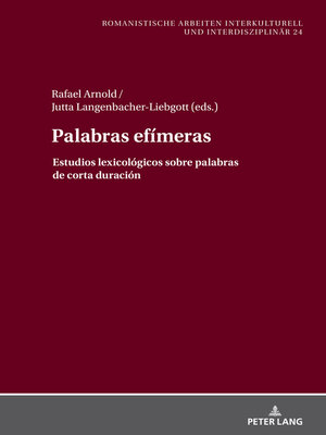 cover image of Palabras efímeras